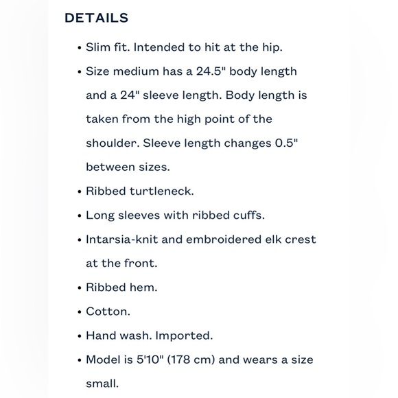 Lauren Ralph Lauren Instarsia - Knit Cotton Turtleneck Sweater. Size Small. - Picture 8 of 8